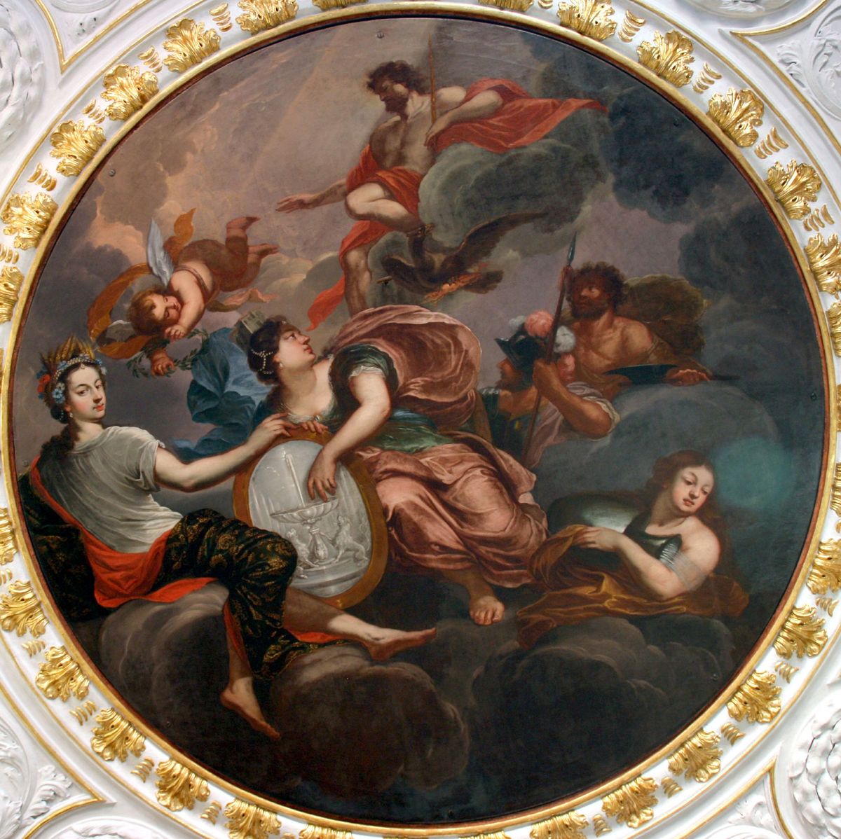 Deckengemälde nach Restaurierung