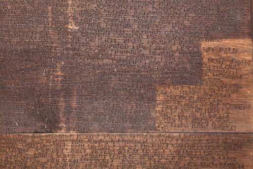 Holz und Eisendetail